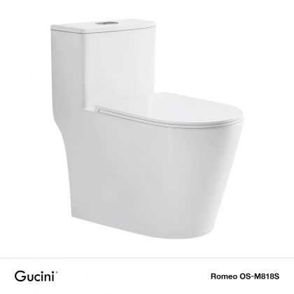 Closets Romeo Romeo OS-M818S One-Piece Siphonic S-Trap Water Closet