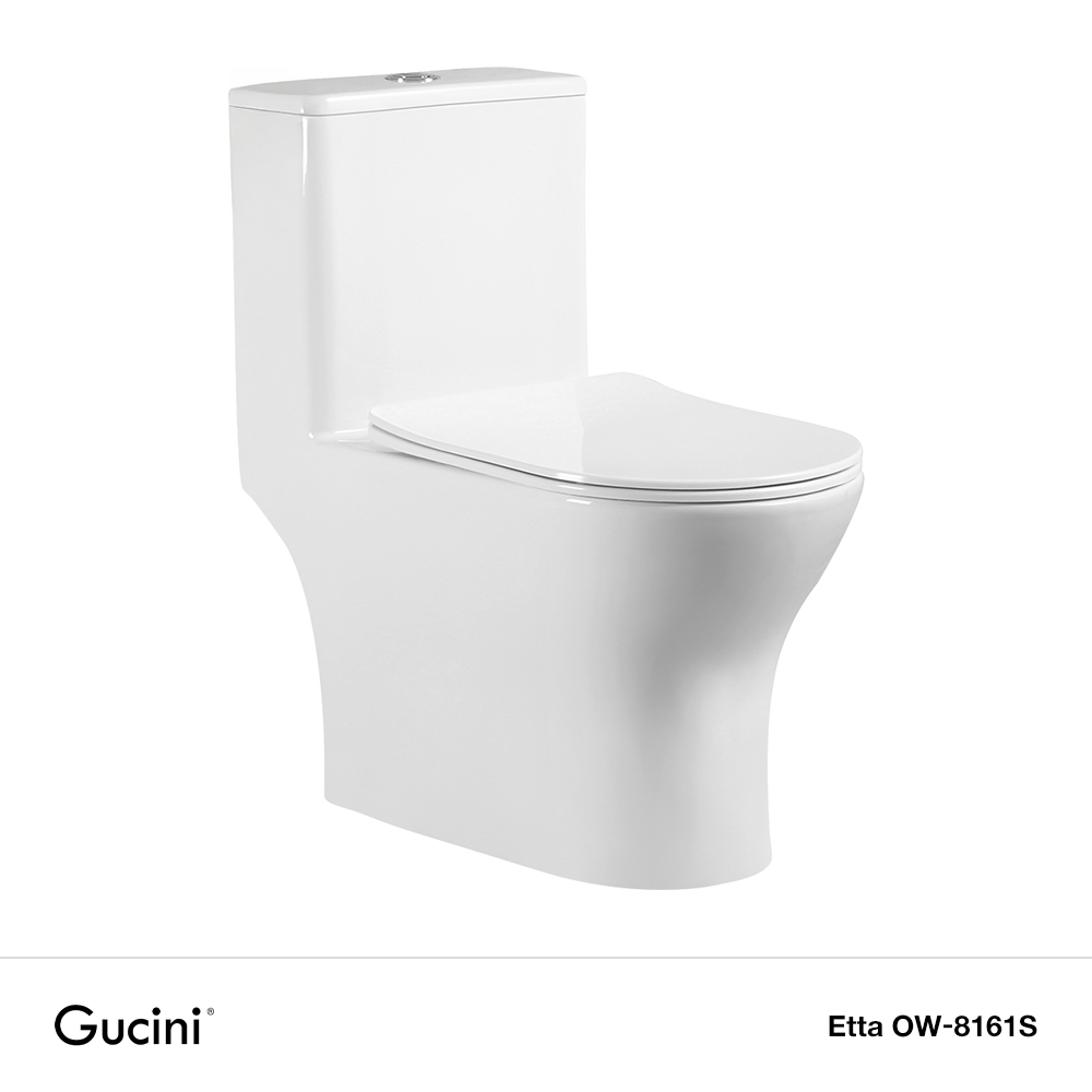 Etta OW-8161S/P One-Piece Washdown S-Trap/P-Trap Water Closet