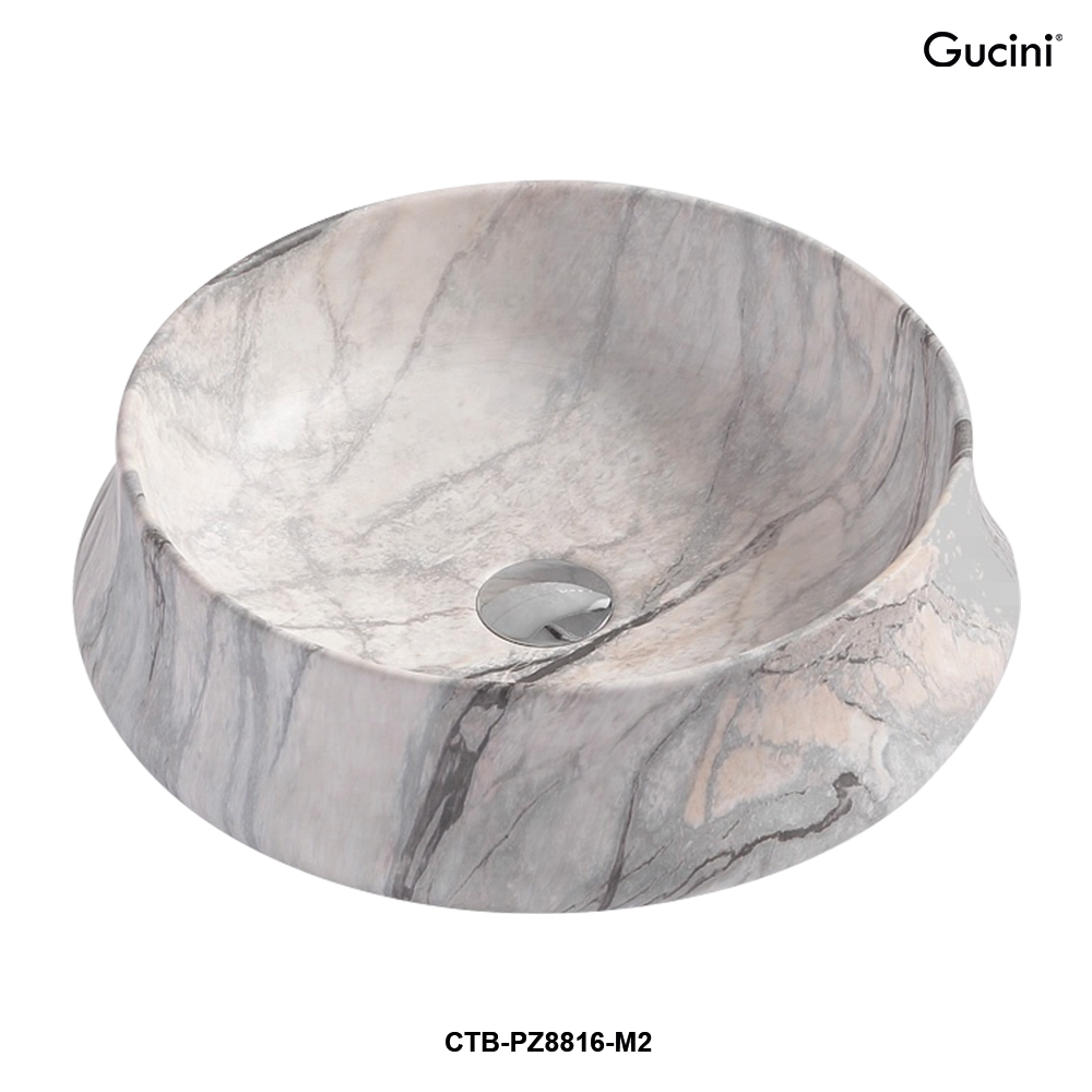 CTBPZ8816M2 Counter Top Marble Art Basin